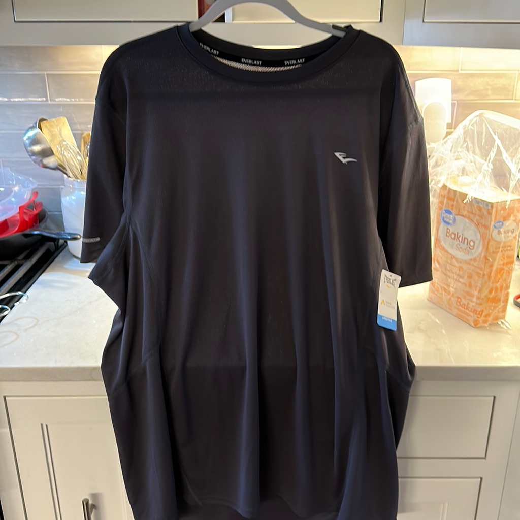 Mens Everlast Wicking Tshirt Dark Grey Size Xxl Nwt